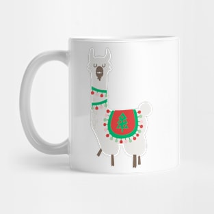 Christmas llama Mug